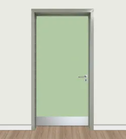 A1026 Steel Framed and Kick Plate Laminated Door