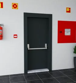 Anthracite Colored Fire Exit Door