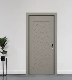 Fishbone Haki Gray Premium Series Hotel Door