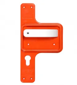 Red Body White Handle Unbreakable Barrier School Door Handle