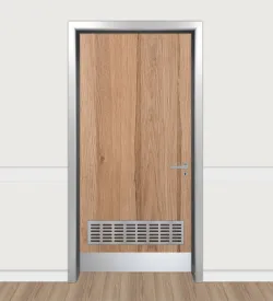 Ventilated Pyrenees Oak Aluminum Frame Laminated Door