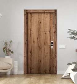 Coral Wood Pattern Fire-Resistant Hotel Door