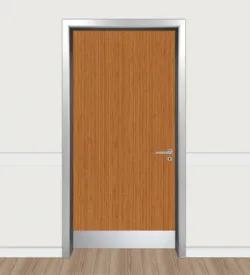 Tibet Bamboo Color Kick Plate Aluminum Framed Door
