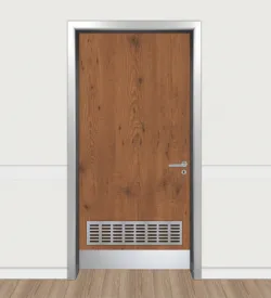 Whiteadder Pine Aluminum-Framed Kick Plate and Ventilated Laminate Door