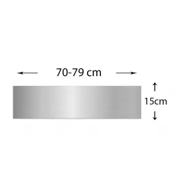 70-79Cm Alüminyum Kapı Tekmelik H15Cm