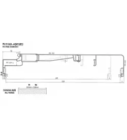 Ayarlanabilir 29Cm-32Cm Geniş Alüminyum Kapı Kasası