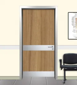 Marblemount Walnut Alüminyum Kasalı Hastane Kapısı