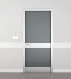 Obsidian Gray Tekmelikli Ve Sedyelikli Laminat Hastane Kapısı