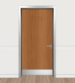 Quebec Ceviz Renkli Alüminyum Kasalı Laminat Wc Kapısı