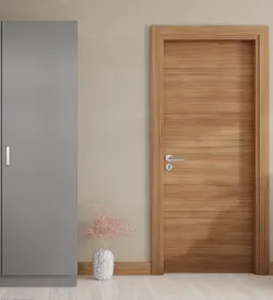Teak Yangına Dayanıklı Yurt Proje Kapısı